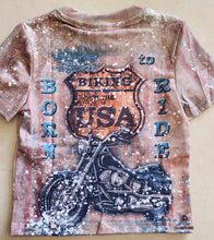 Load image into Gallery viewer, Motorcycle Bleach Tshirt - Kids