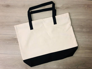 New Colored Bottom Tote Bags