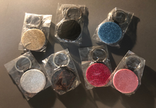 Load image into Gallery viewer, PU leather key chains - hearts, squares, rectangles and circles