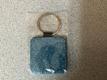 Load image into Gallery viewer, PU leather key chains - hearts, squares, rectangles and circles