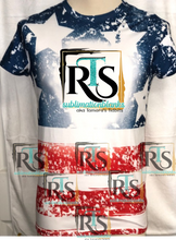 Load image into Gallery viewer, BLUE STARS - Bleach Flag Shirt - Adult