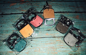 PU Leather Bottle Opener Key Chains