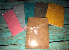 Load image into Gallery viewer, PU leather Phone card holder