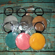 Load image into Gallery viewer, PU Leather Key chains - Shapes