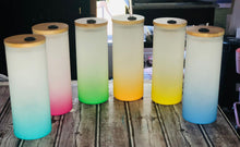 Load image into Gallery viewer, Frosted Glass Tumblers - 20oz