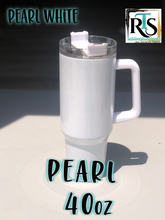 Load image into Gallery viewer, **40oz Pearl Tumbler with Colored Handle
