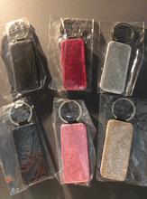 Load image into Gallery viewer, PU leather key chains - hearts, squares, rectangles and circles