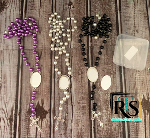 Rosary Bead Necklace & Bracelets