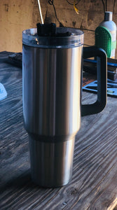 **40oz Tumbler with Colored Handle