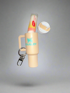 Lip Balm Holder - Tumbler Keychain