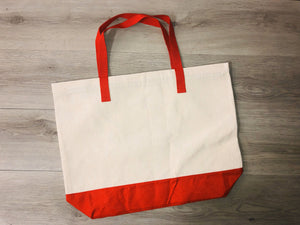 New Colored Bottom Tote Bags