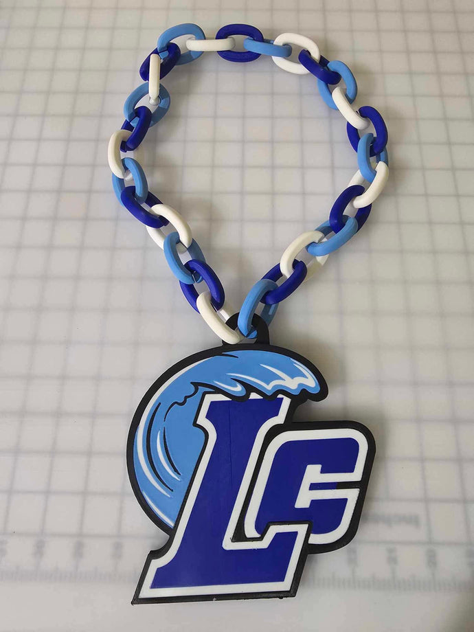 3D chain and logo