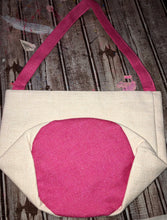 Load image into Gallery viewer, colored Linen Totes W/Dots
