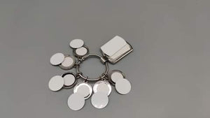 7 charm key ring