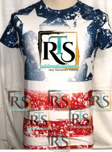 Load image into Gallery viewer, BLUE STARS - Bleach Flag Shirt - Adult
