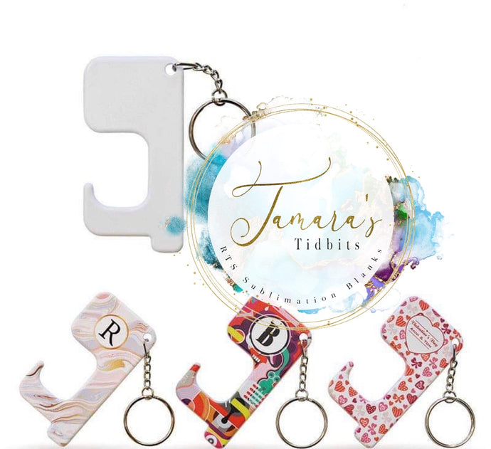No Contact Polymer Sublimation Key Chain